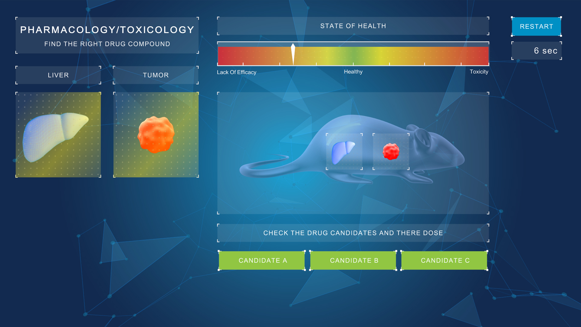 webgl serious game pharmacology for bayer