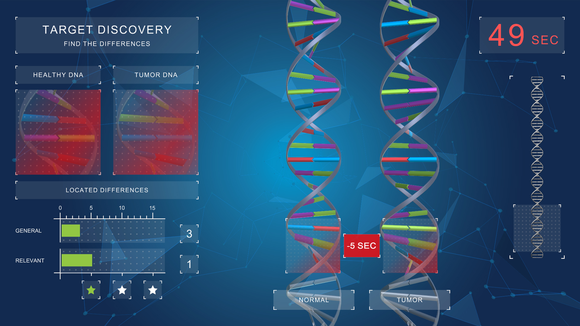 webgl serious game target discovery for bayer punishment