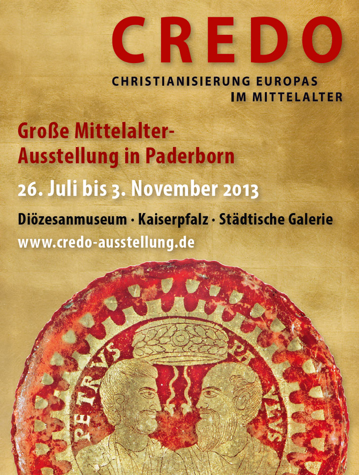 poster of credo exhibition in diocesan museum paderborn