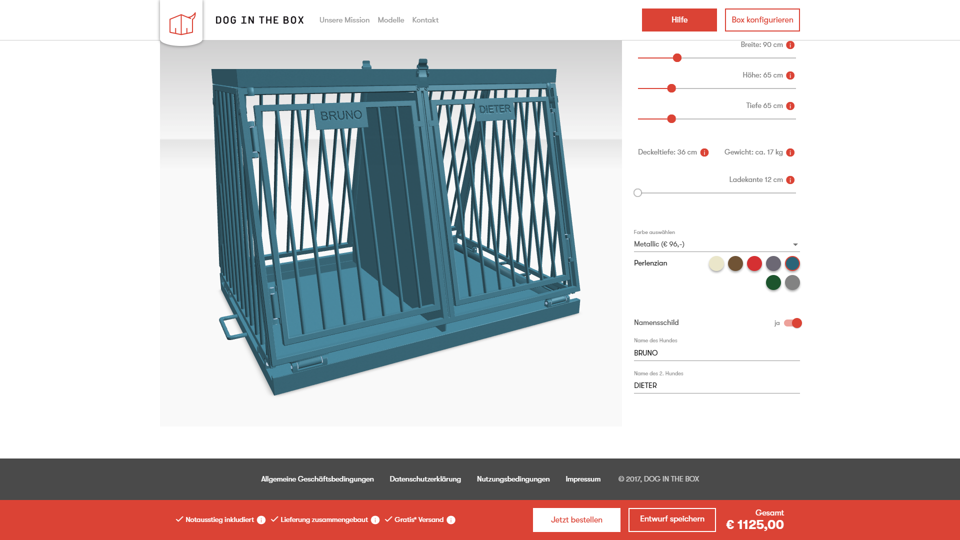 doublebox dogbox configurator webgl on imac