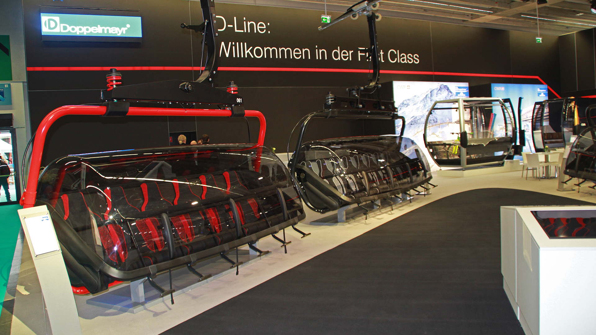 d line chair doppelmayr on interalpin exhibition