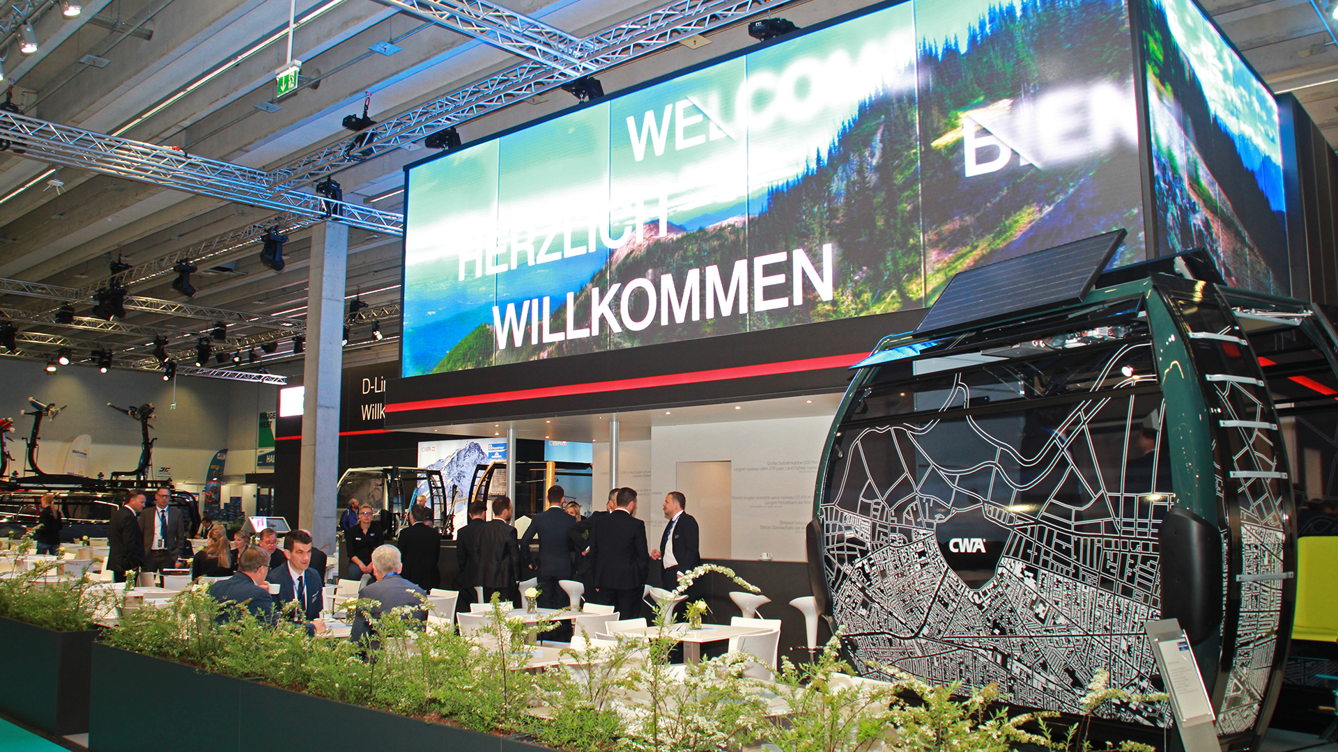 doppelmayr ropeway on interalpin exhibition stand