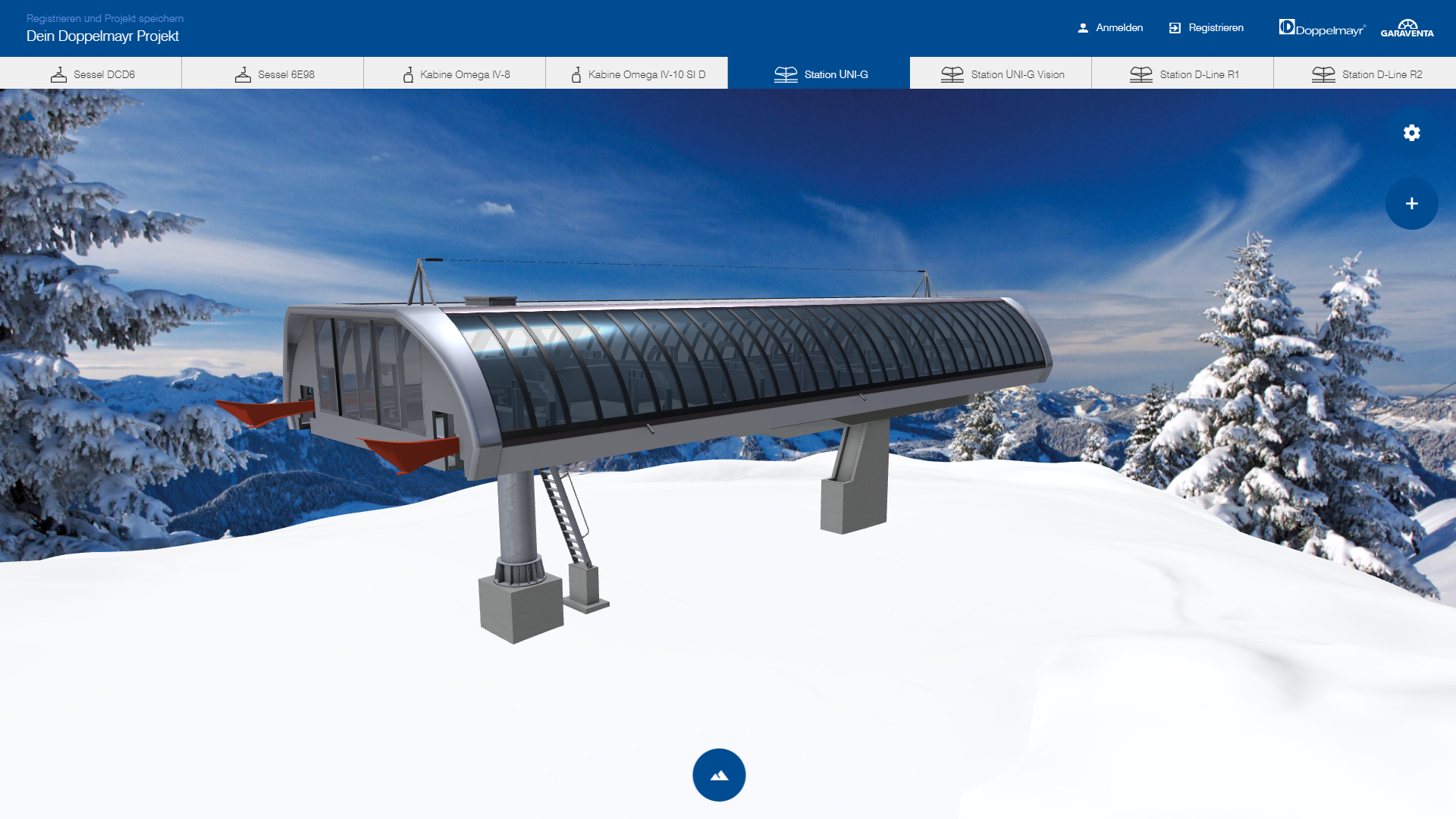 interactive 3d configurator doppelmayr mountain station