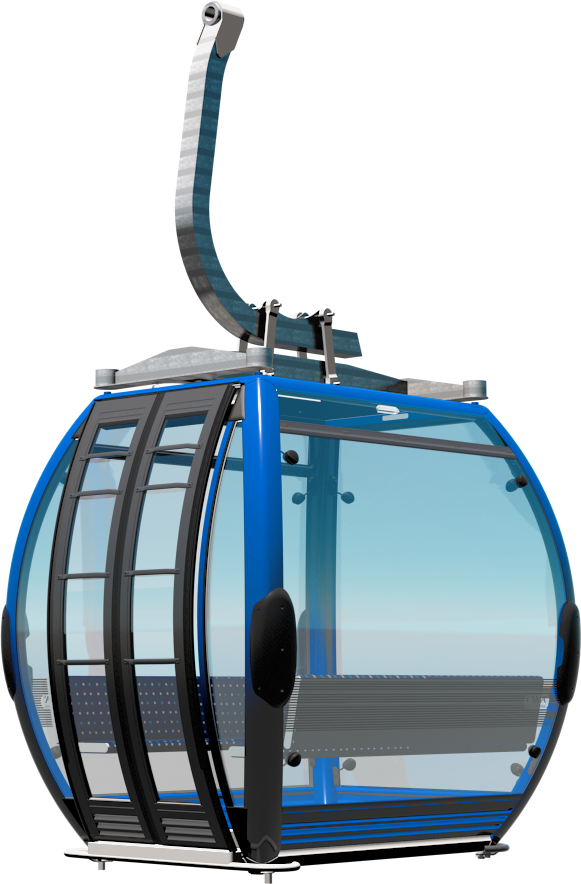 doppelmayr unity ropeway configurator gondola isolated image