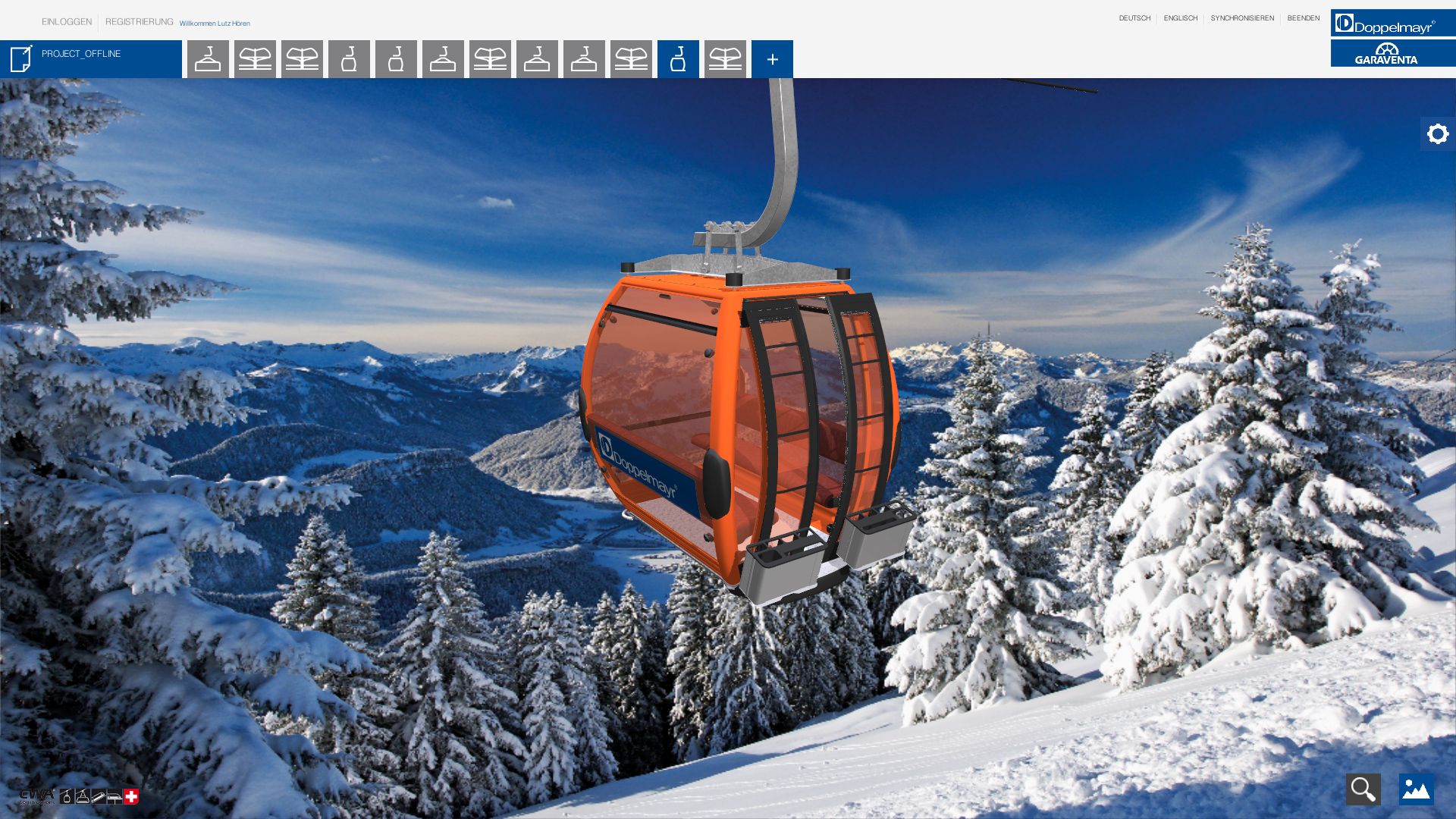 doppelmayr ropeway configurator gondola lift orange