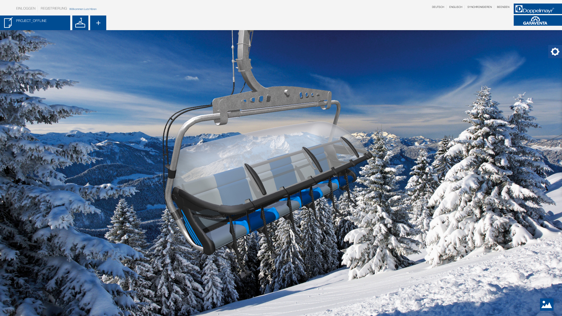 doppelmayr unity ropeway configurator chairlift with winter background