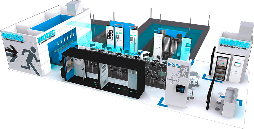 inotec dynamic escape routing booth with unity application