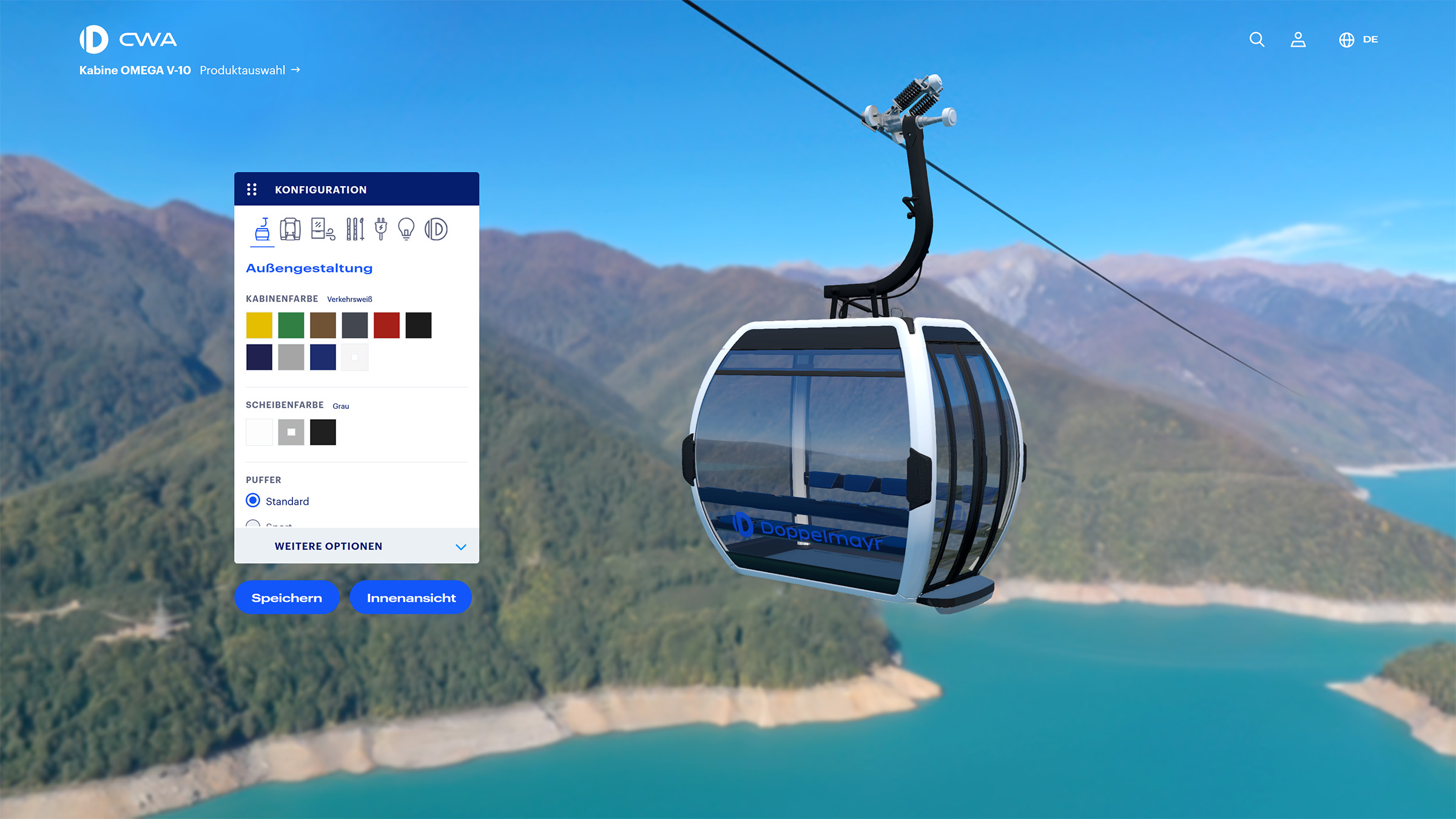 konfigurator webgl ui update doppelmayr ropeway