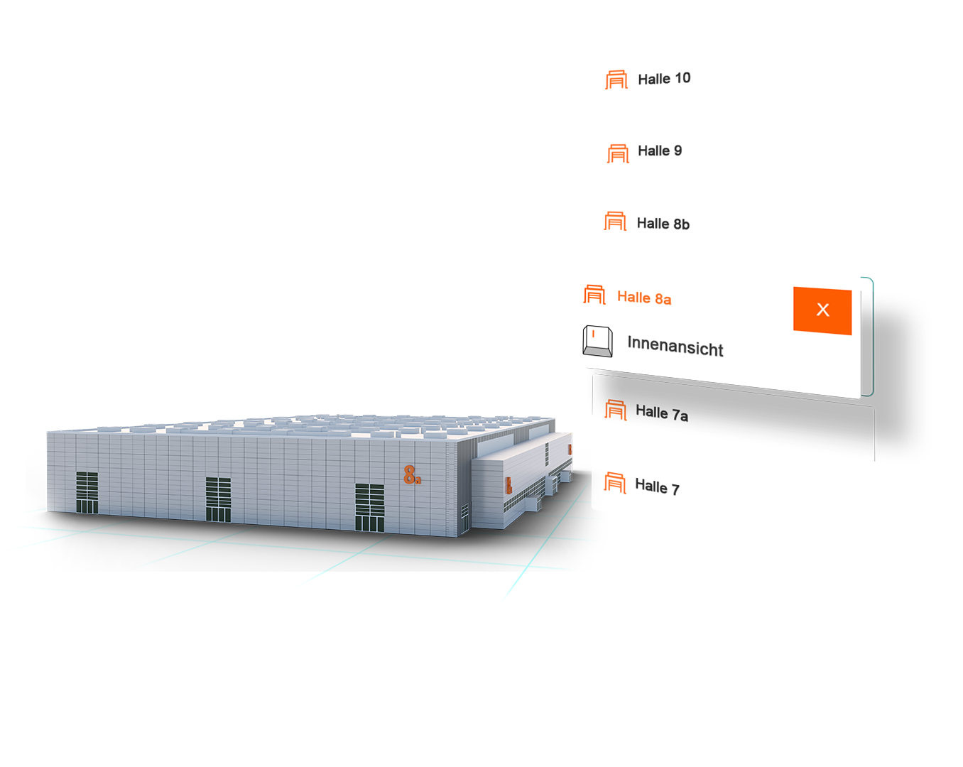 konfigurator webgl klare uebersicht messe duesseldorf gelaendeplan