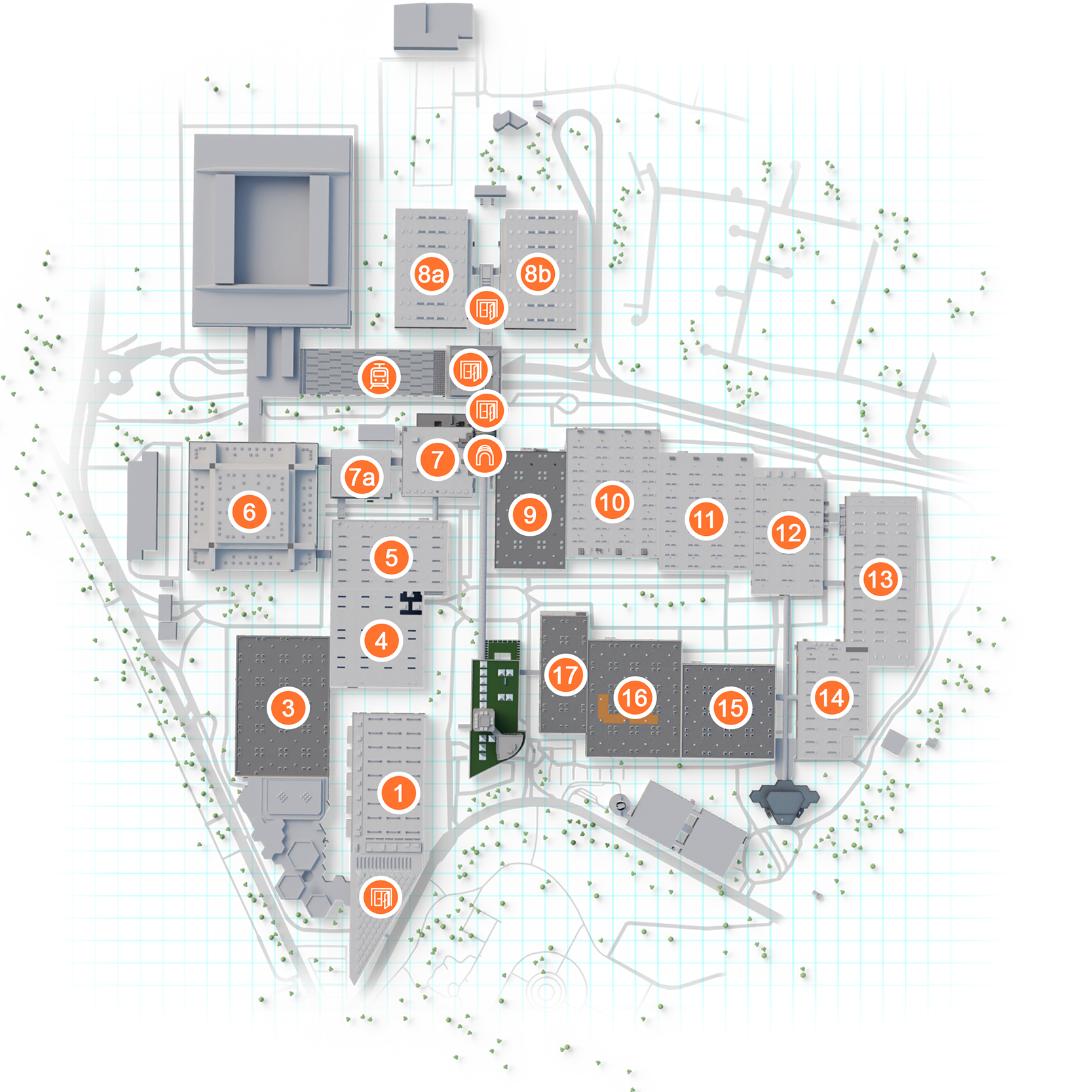 konfigurator webgl top view messe duesseldorf gelaendeplan