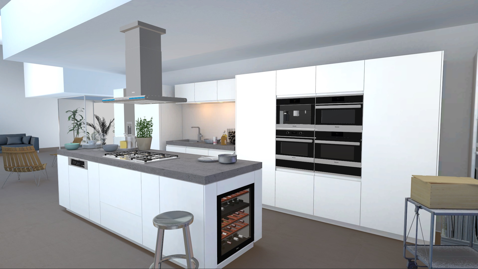 miele kitchen appliance visualizer by unity with kitchen example