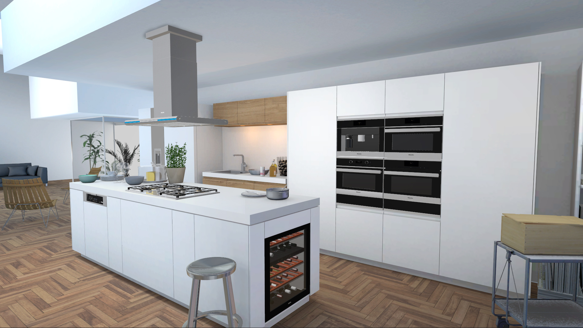 miele unity configurator kitchen white