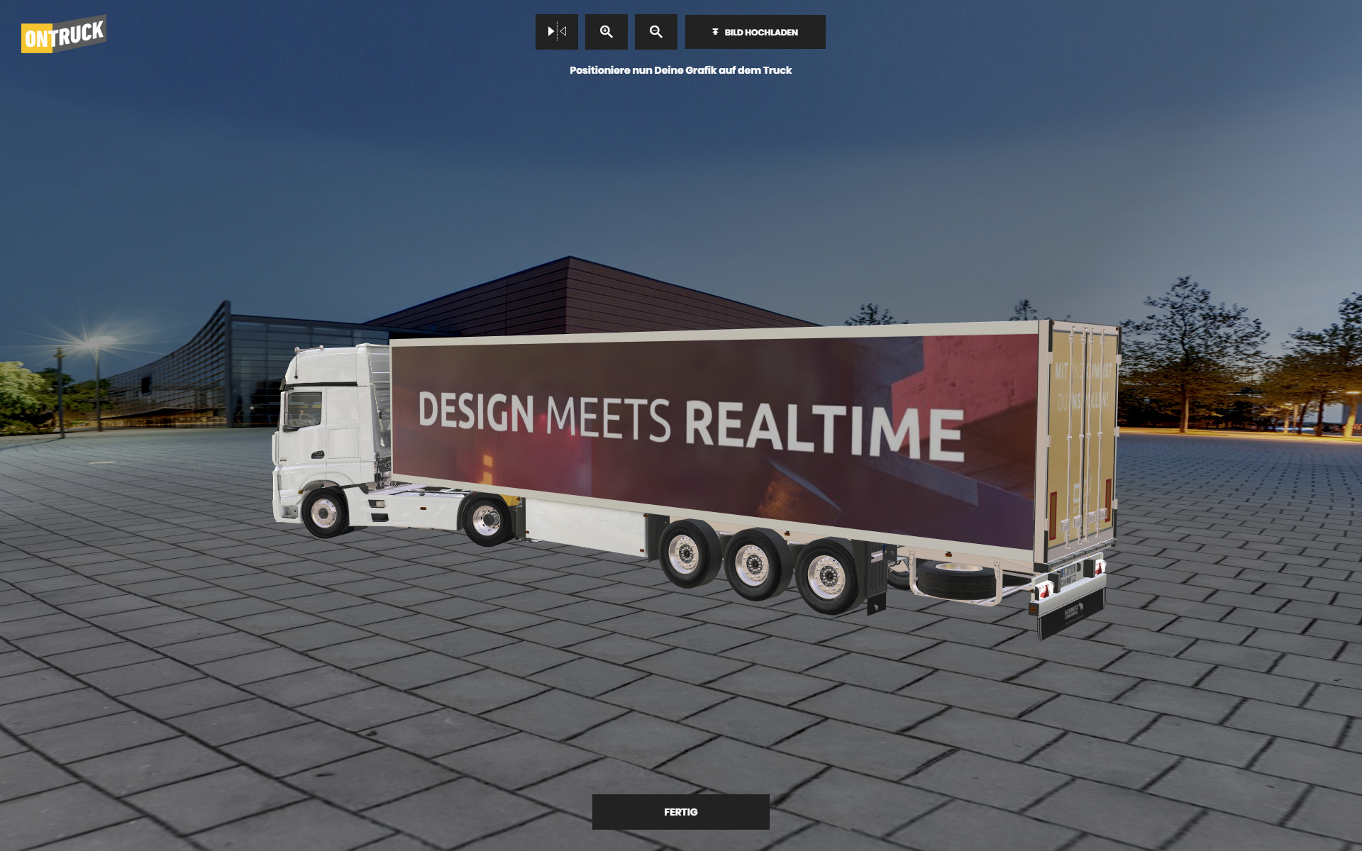 konfigurator webgl positionierung leicht upload ontruck