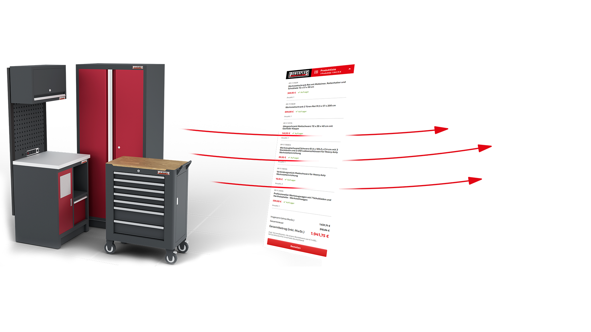 webgl planungstool bestellung onlineshop powerplustools