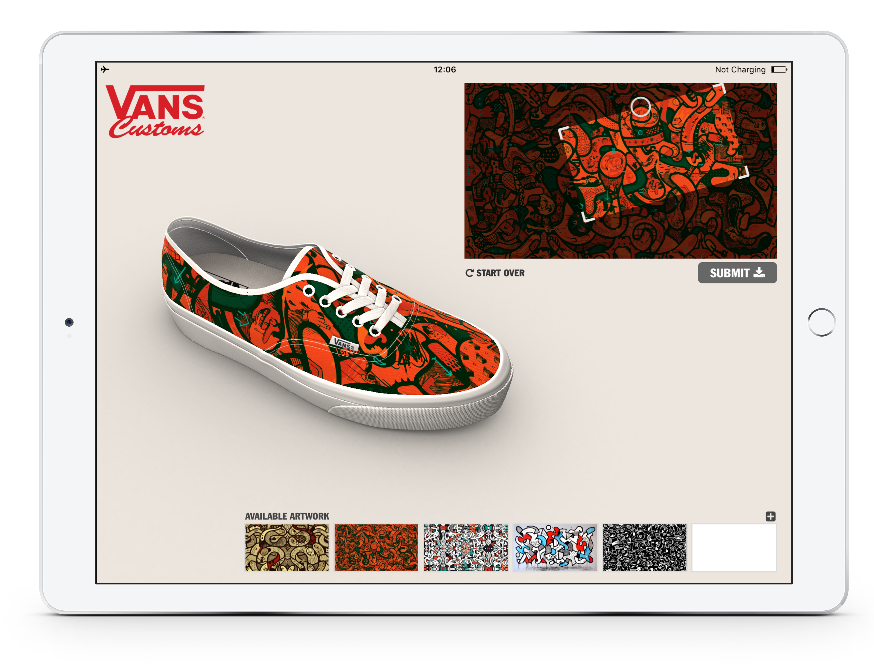 ios vans app auf ipad pro